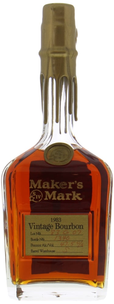 Maker's Mark - 1983 Vintage Bourbon 47.5% NV No Original Box Included!