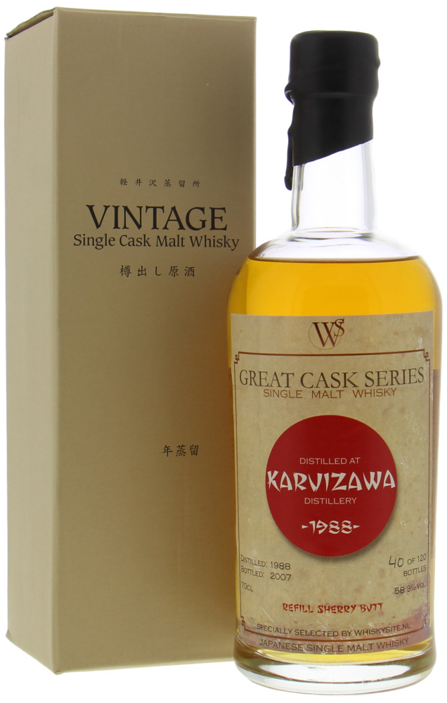 Karuizawa - Great Cask Series Bottled for Whiskysite.nl 58.3% 1988