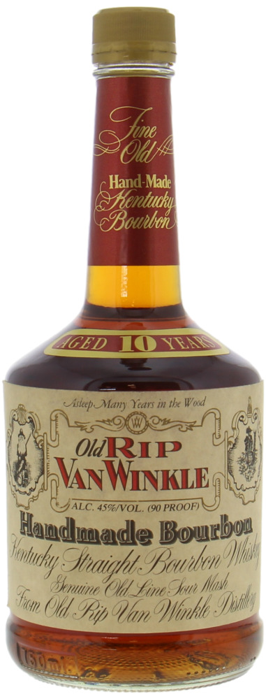 Van Winkle - 10 Years Old Handmade bourbon 90 Proof Red Dumpy Lawrenceburg 45% NV