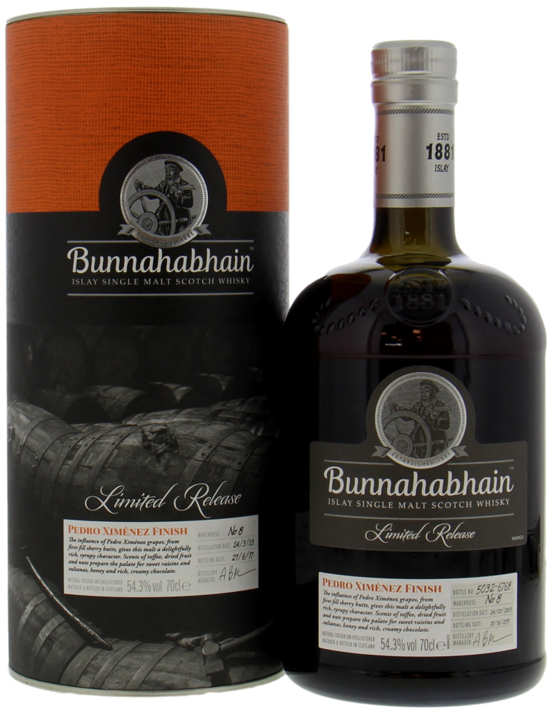 Bunnahabhain - Pedro Ximénez Finish Limited Release 54.3% 2003 In Original Container 10038