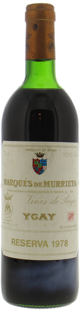 Marques de Murrieta - Ygay Reserva 1978 High shoulder
