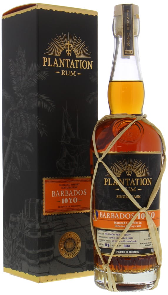 Plantation Rum - 10 Years Old West Indies Rum Distillery Cask 4 49.3% NV In Orginal Box
