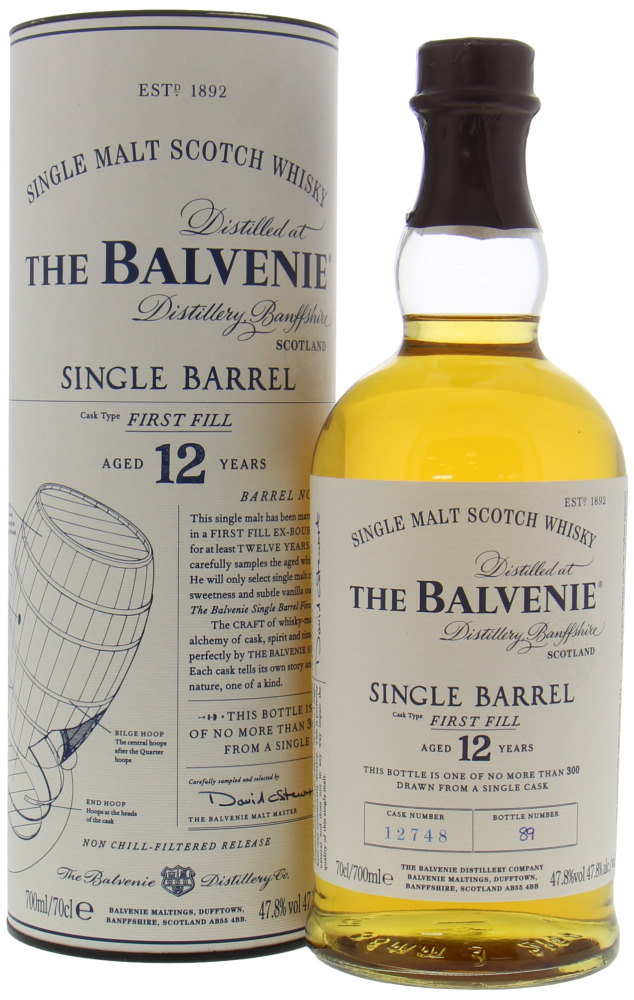 Balvenie - 12 Years Old Single Barrel 12748 47.8% NV In Original Container 10061
