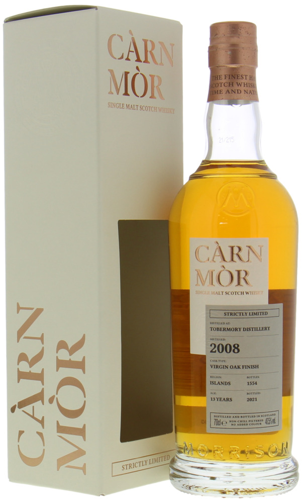 Tobermory - 13 Years Old Càrn Mòr Strictly Limited 47.5% 2008 In Original Box