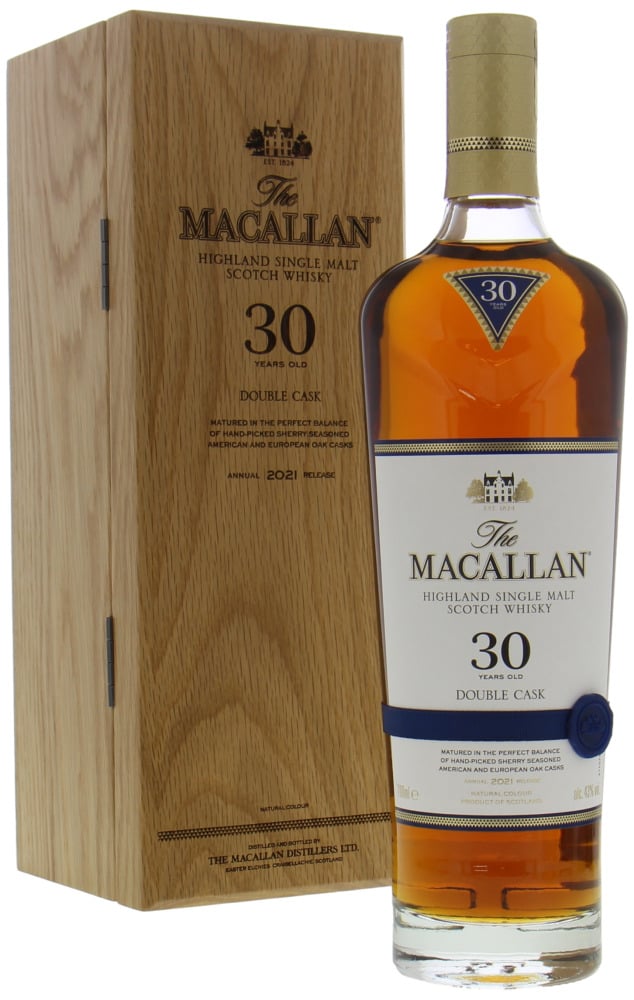 Macallan - 30 Years Old  Double Cask Annual 2021 Release 43% NV