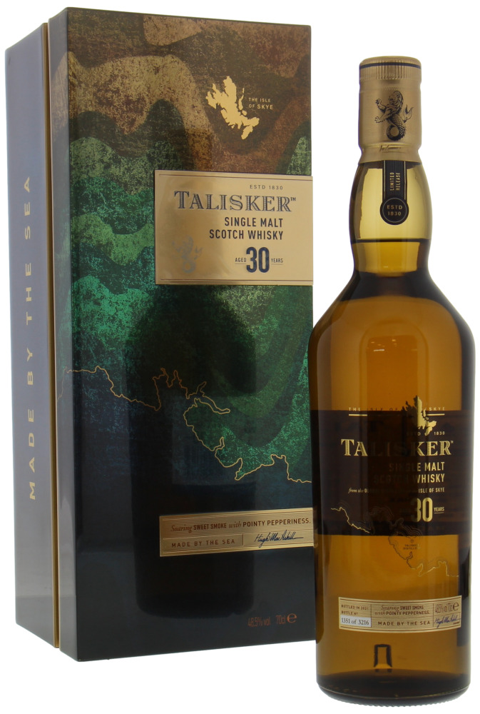 Talisker - 30 Years Old 2021 Release 48.5% NV In Original Wooden Box