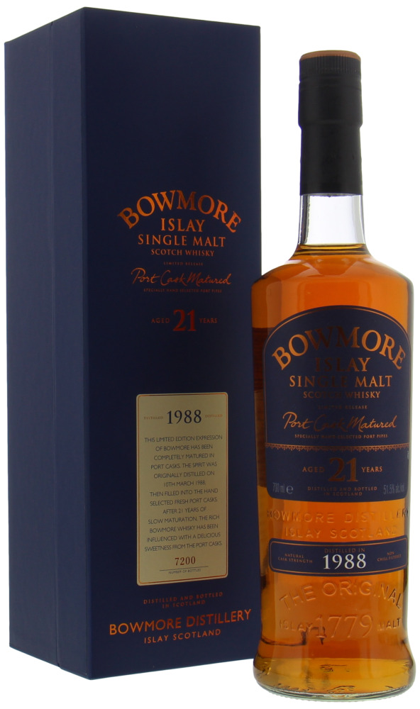 Bowmore - 21 Years Old Port Cask Matured 51.5% 1988