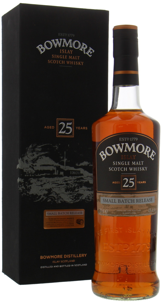 Bowmore - 25 Years Old Small Batch Release 43% NV In Original Box