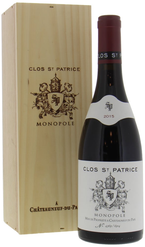 Domaine Saint Patrice - Clos St Patrice Monopole 2015 Perfect