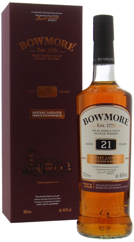 Bowmore - 21 Years Old Château Lagrange French Oak Barriques 48.4% NV In Original Box