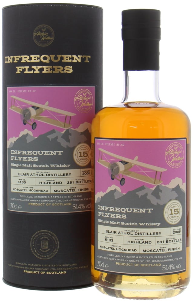 Blair Athol - 15 Years Old Infrequent Flyers Cask 6133 51.4% 2006