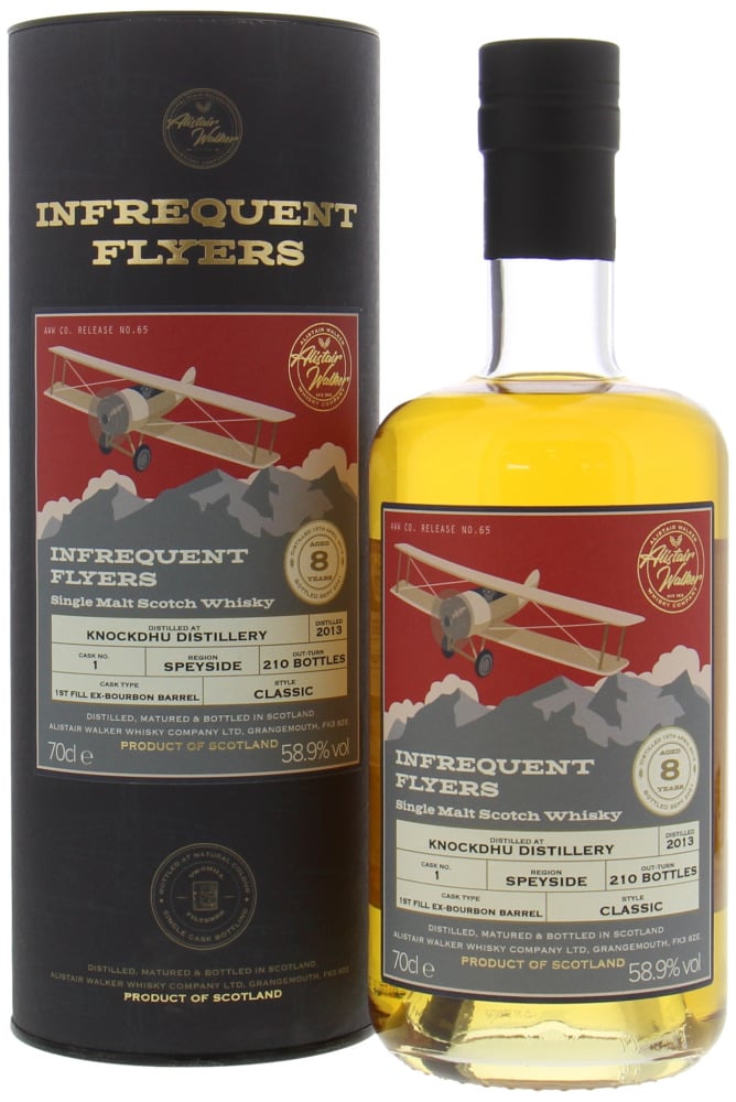 Knockdhu - 8 Years Old Infrequent Flyers Cask 1 58.9% 2013 In Original Container
