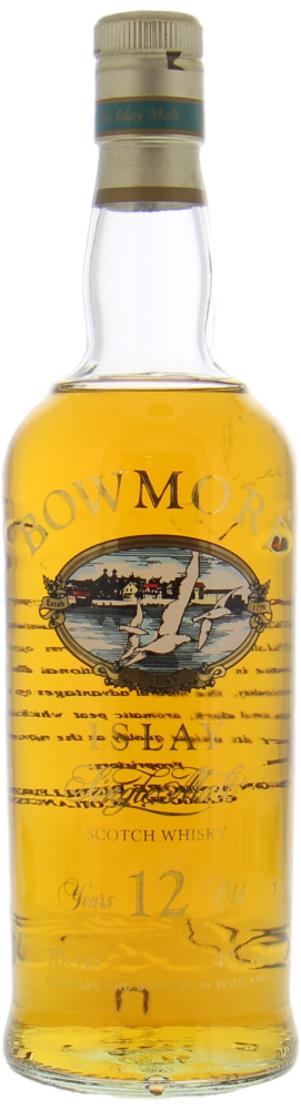 Bowmore - 12 Years Old Glass Printed Label Golden Cap 40% NV No Original Container Included!