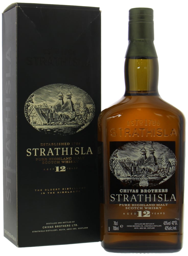 Strathisla - 12 Years Old Pure Highland Malt 43% NV In Slighly Dented Original Box