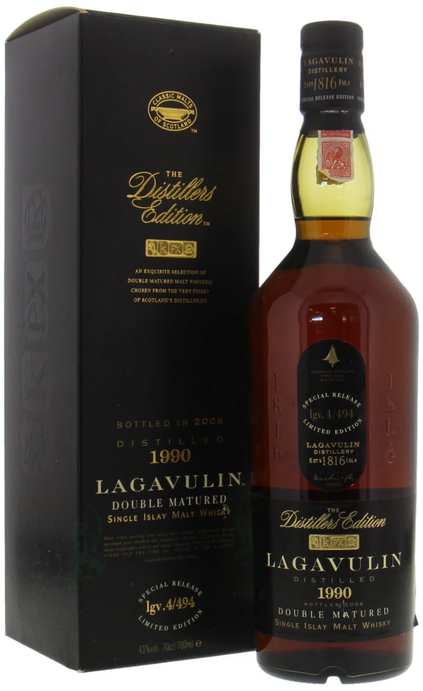 Lagavulin - The Distillers Edition lgv.4/494 43% 1990 Perfect