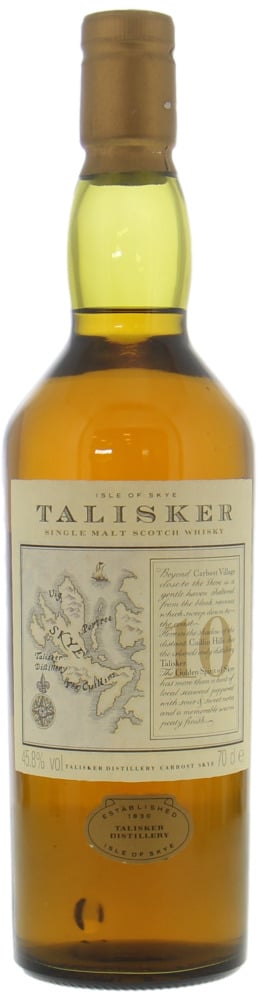 Talisker - 10 Years Old Pre Classic Malts Map Label 45.8% NV
