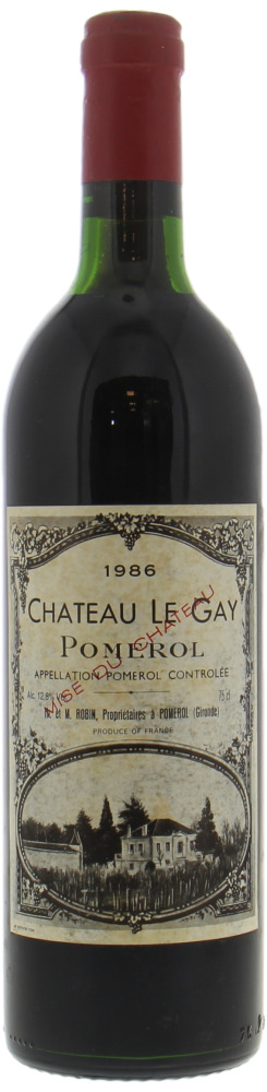Chateau Le Gay - Chateau Le Gay 1986 From Original Wooden Case
