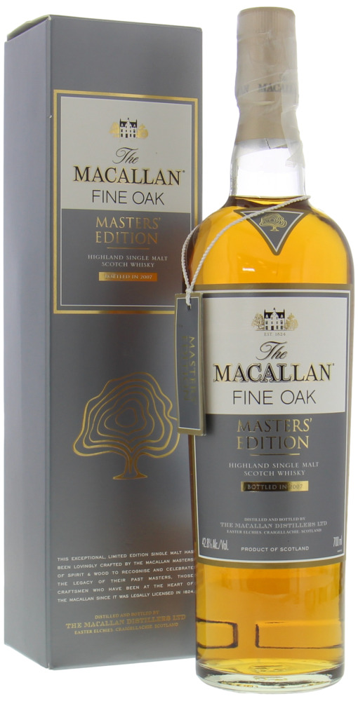 Macallan - Fine Oak Masters Edition Fine Oak 42.8% NV In Original Box 10075