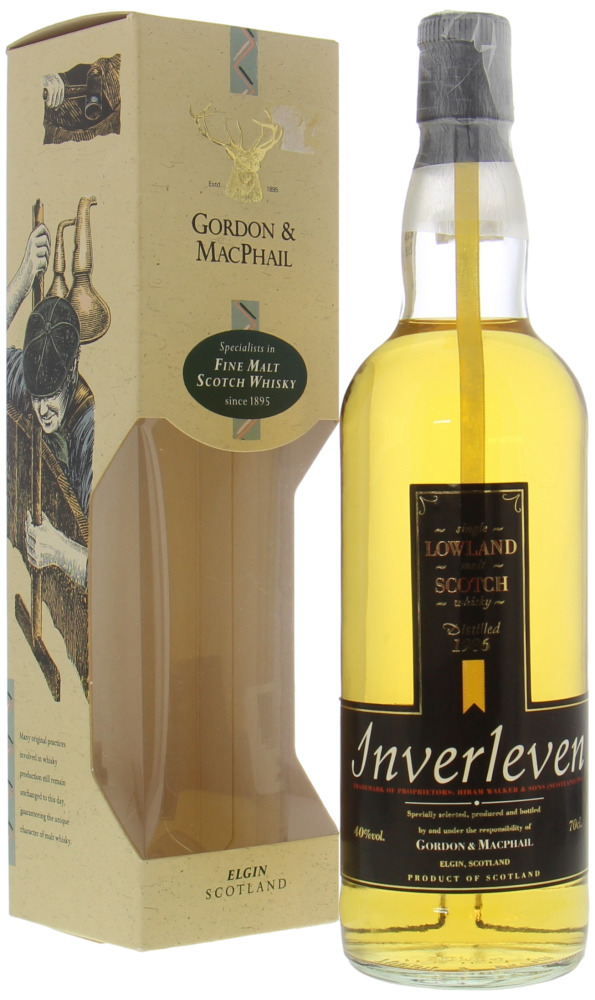 Inverleven - 1986 Gordon & MacPhail Licensed Bottling 40% 1979 In Original Container 10075