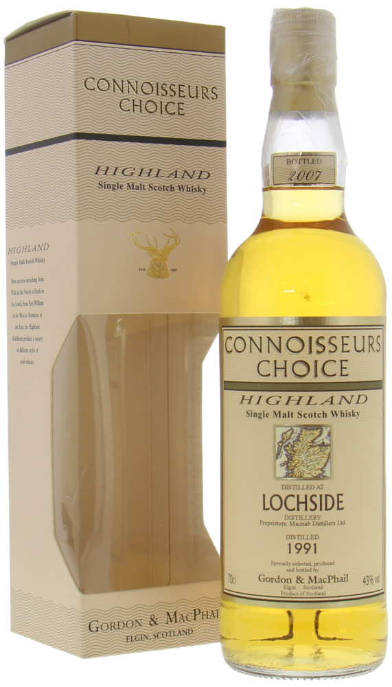 Lochside - 1991 Gordon & MacPhail Connoisseurs Choice 43% 1991 In Original Box 10075