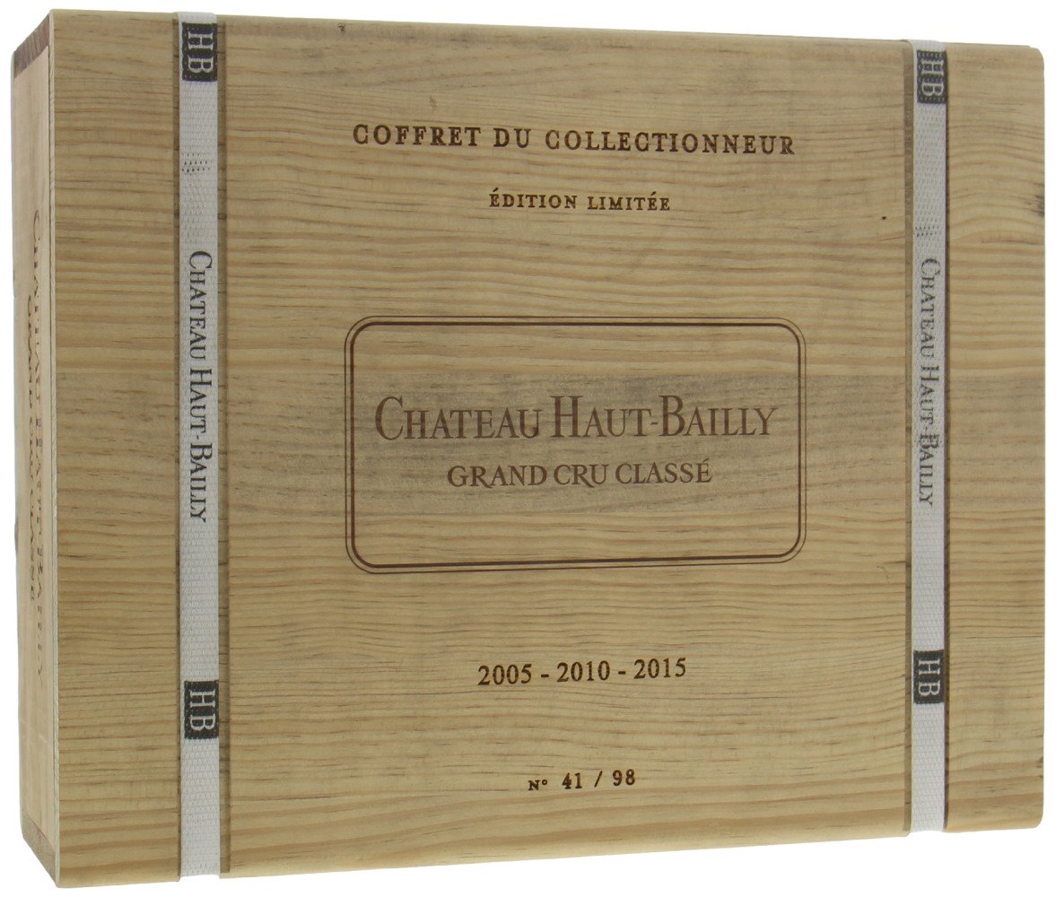 Chateau Haut Bailly - Coffret du collectionneur 2005-2010-2015 2005 In Original Wooden Case 10076