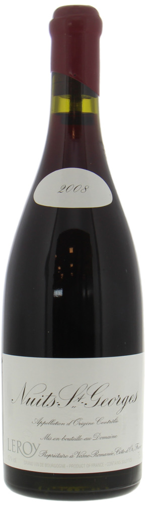 Domaine Leroy - Nuits St. Georges 2008 Release 2022