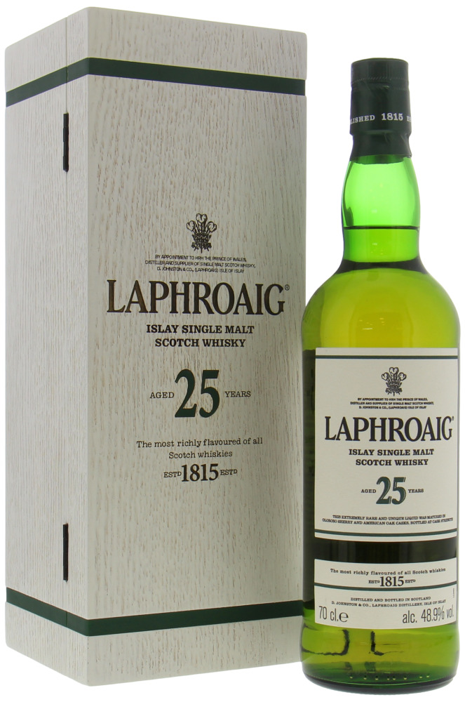 Laphroaig - 25 Years Old Cask Strength Edition 2017 48.9% NV In Original Wooden Box