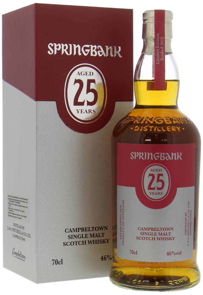 Springbank - 25 Years Old 2022 Edition 46% NV In Original Container