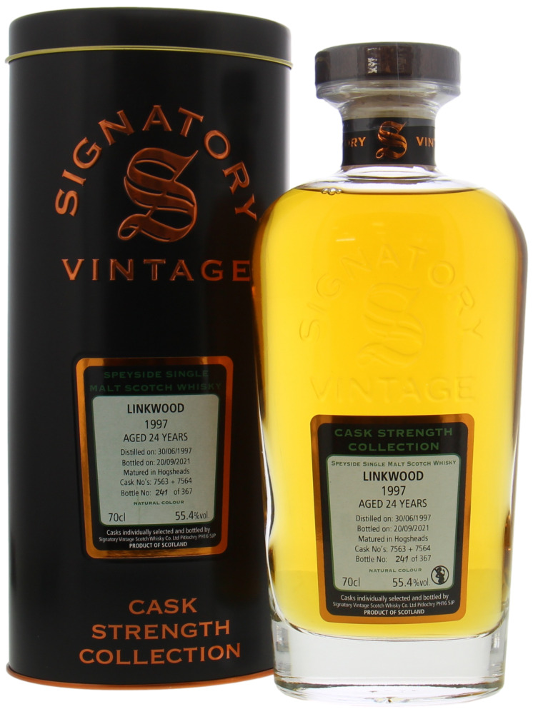 Linkwood - 24 Years Old Signatory Vintage Cask Strength Collection 7563&7564; 55.4% 1997