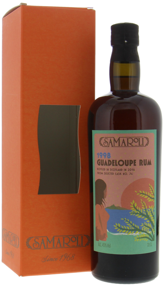 Samaroli - 1998 Guadaloupe Rum Cask 74 45% 1998 In Original Carton 10065