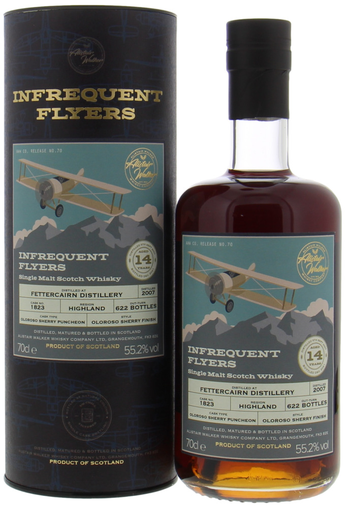 Fettercairn - 14 Years Old Infrequent Flyers Cask 1823 55.2% 2007 In Original Container