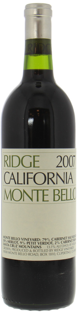 Ridge - Monte Bello 2007 Perfect