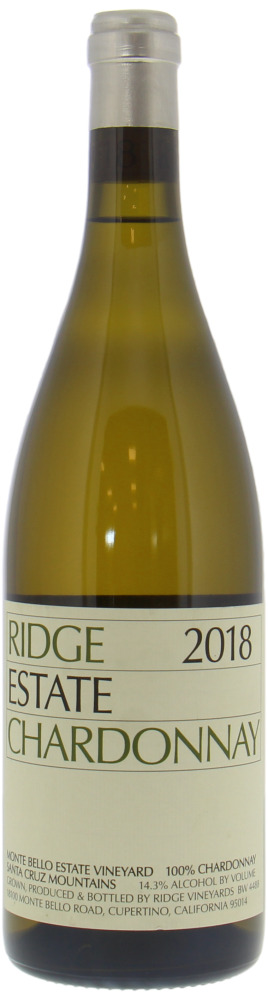 Ridge - Chardonnay Estate Monte Bello Vineyard 2018 Perfect