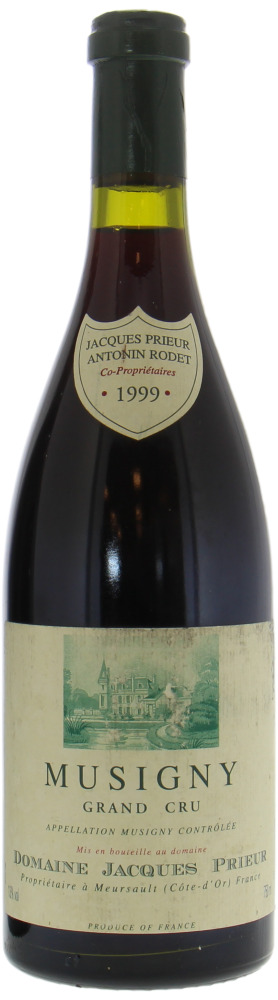 Domaine Jacques Prieur - Musigny 1999 Perfect