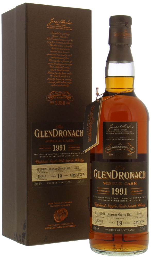 Glendronach - 19 Years Old Batch 5 Single Cask 2406 55.4% 1991
