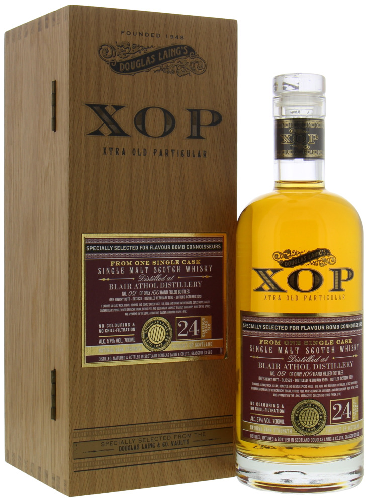 Blair Athol - 24 Years Old XOP Cask DL13528 for Flavour Bomb Connoisseurs 1995 In Original Woioden Box 10038