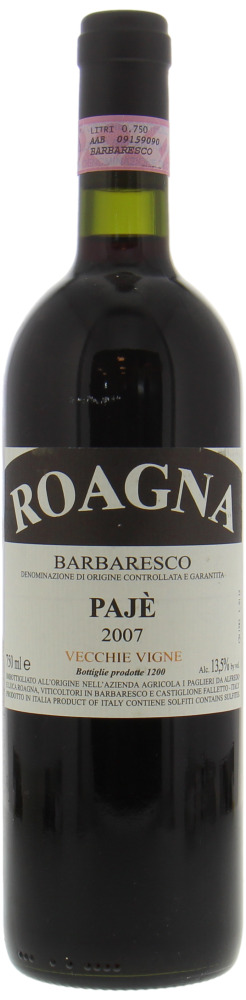 Roagna - Barbaresco Paje 2007 Perfect