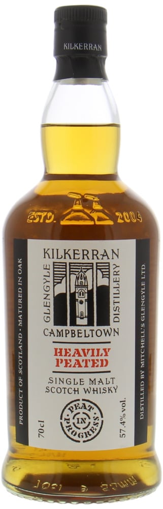Kilkerran - Heavily Peated Peat in Progress Batch 6 57.4% NV In Orginal Container