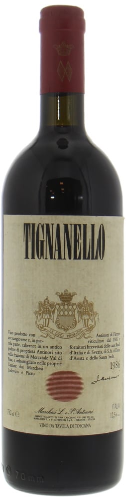 Antinori - Tignanello 1986 Perfect