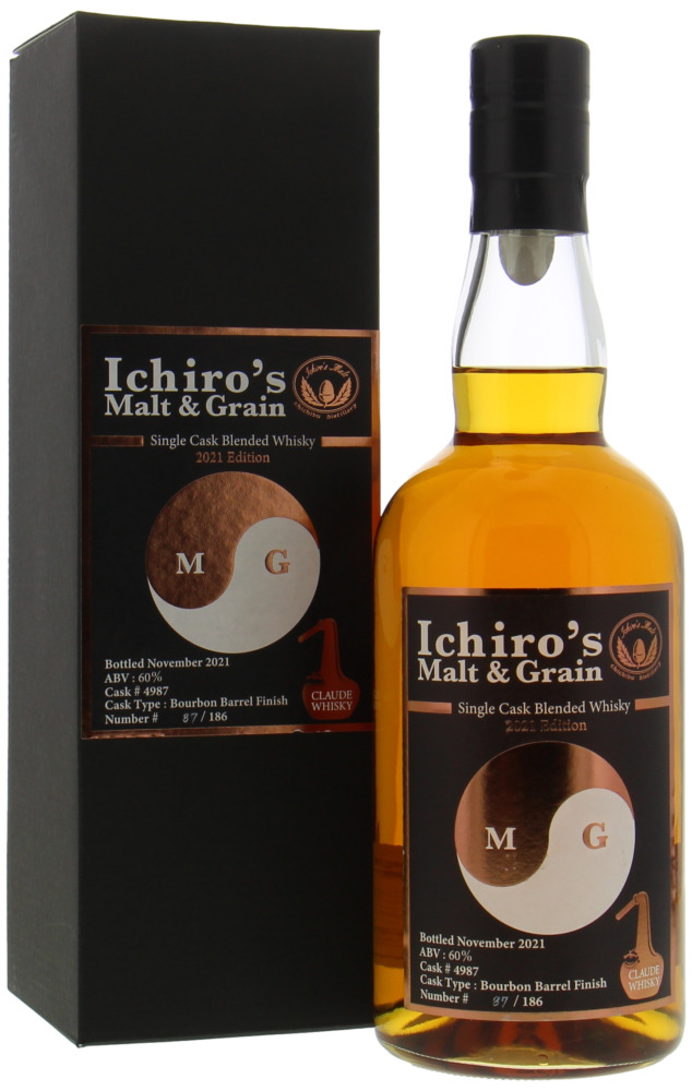 Chichibu - Ichiro's Malt & Grain Cask 4987 For Claude Whisky 60% NV