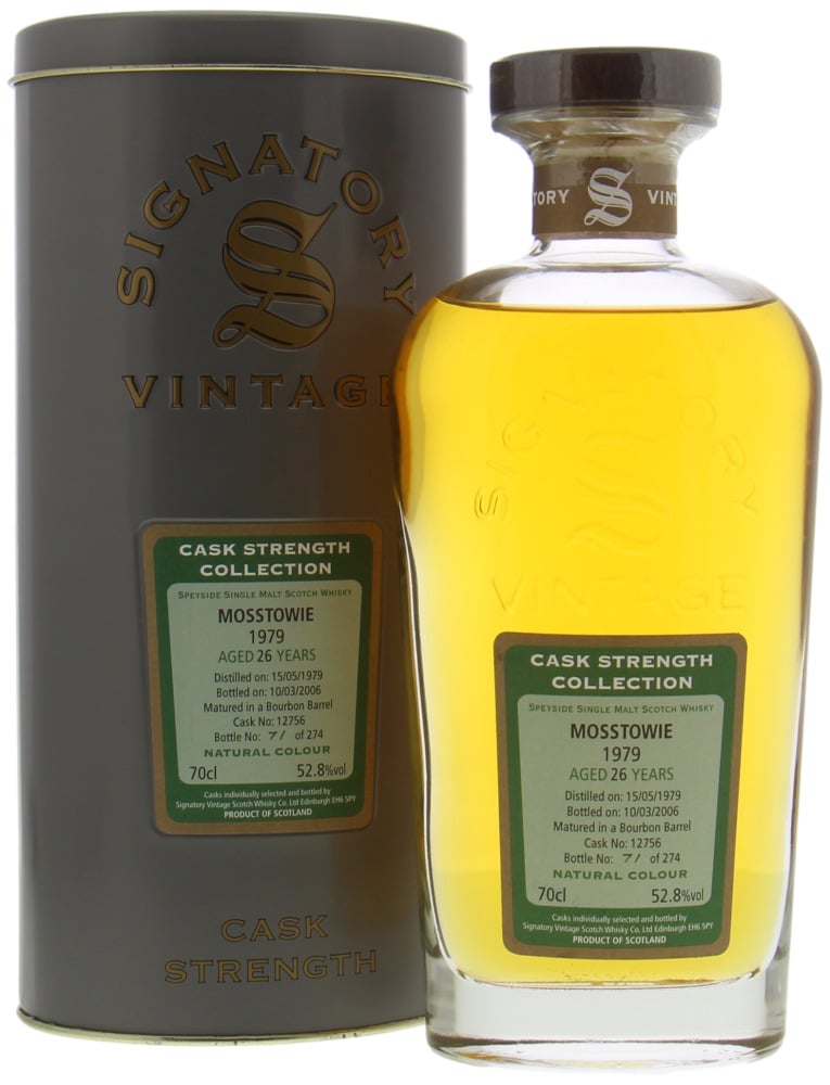 Mosstowie - 26 Years Old Signatory Vintage Cask Strength Collection Cask 12756 52.8% 1979