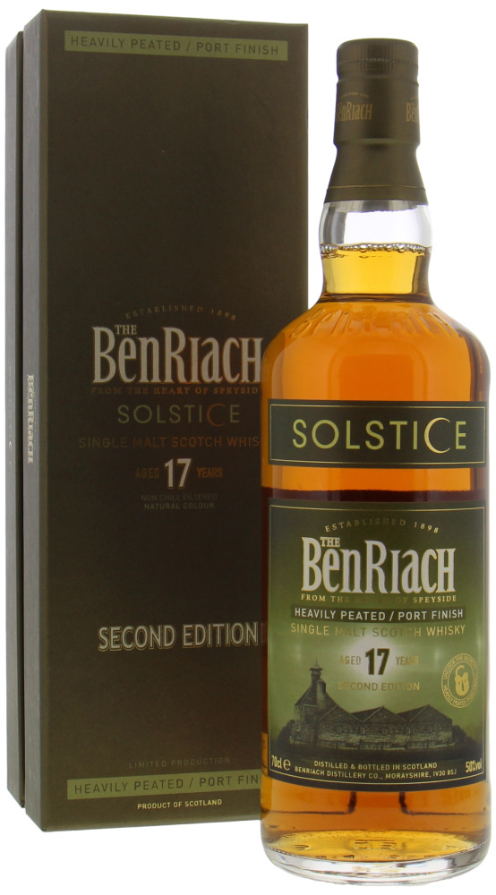Benriach - 17 Years Old Solstice Edition 2 50% NV In Original Box