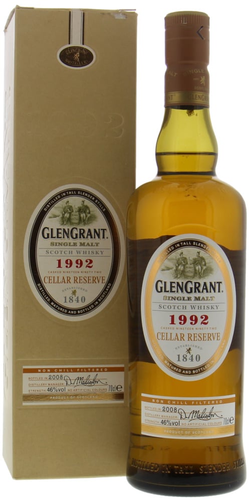 Glen Grant - 16 Years Old Cellar Reserve 46% 1992 In Original Box