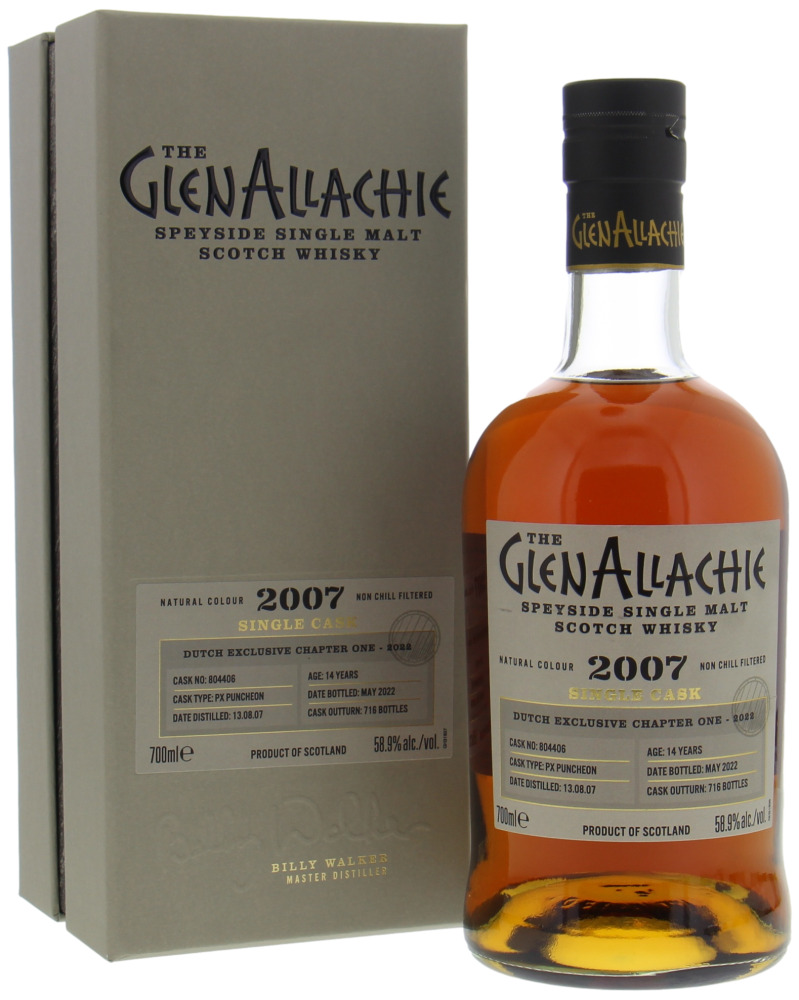 Glenallachie - 14 Years Old Dutch Exclusive Chapter 1 Cask 804406 58.9% 2007 In Original Box