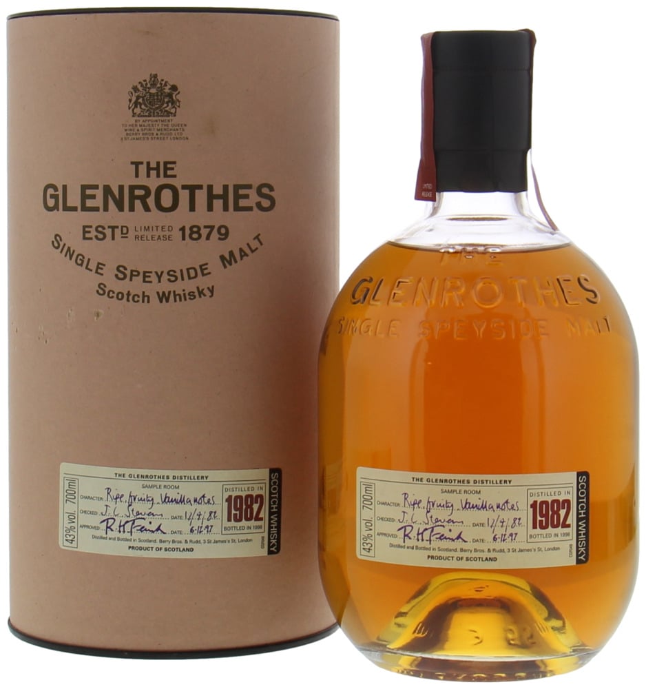 Glenrothes - 1982 Approved:06.12.1997 43% 1982 In Original Container