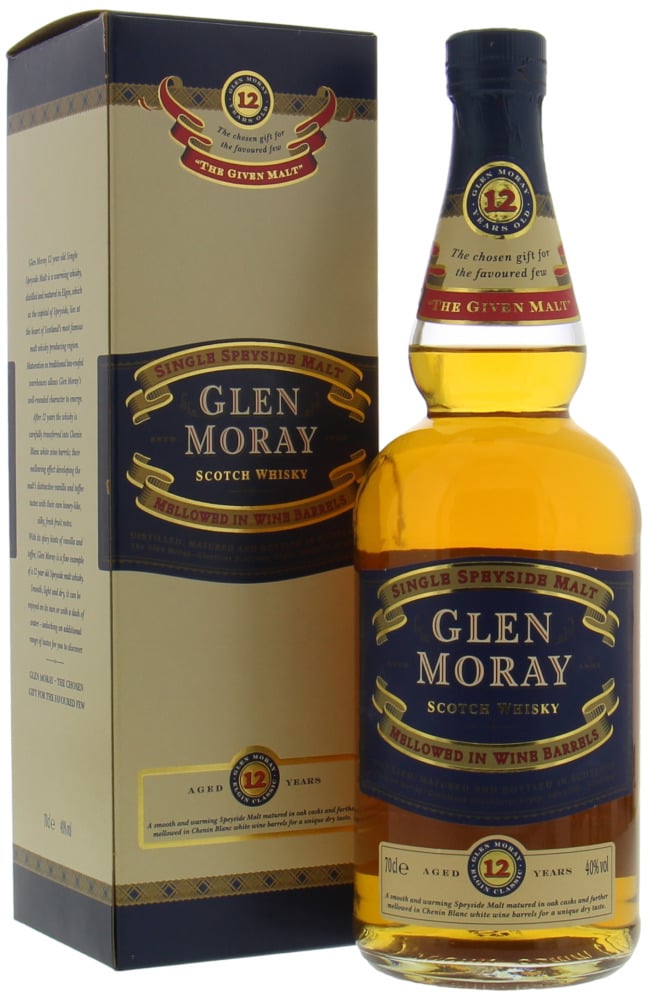 Glen Moray - 12 Years Old The Given Malt 40% 1988 In Original Box