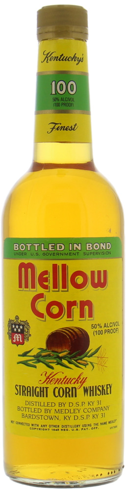 Heaven Hill Distilleries, Inc. - Mellow Corn Kentucky Straight Corn Whiskey 50% NV Perfect