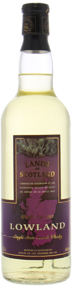 Signatory Vintage - Lands of Scotland Lowland 40% 1992 Perfect