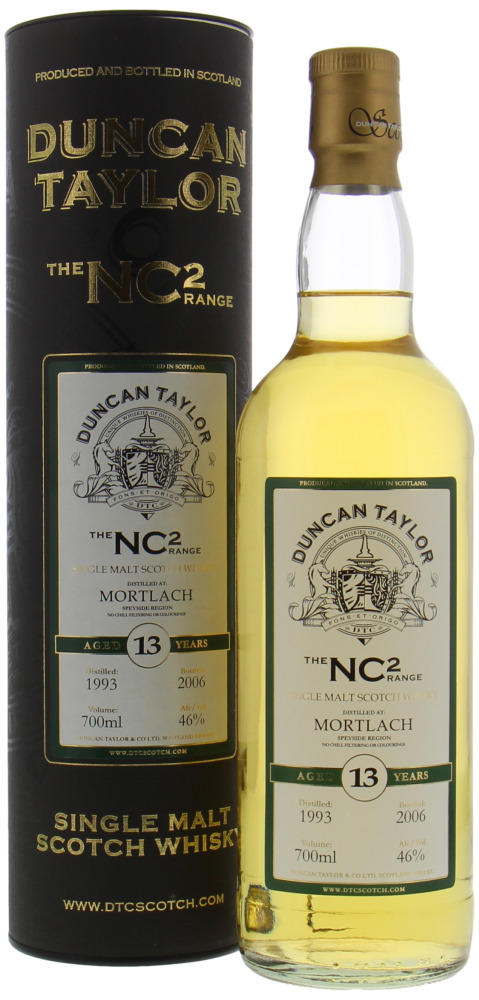 Mortlach - 13 Years Old Duncan Taylor NC² Range 46% 1993 In original Container