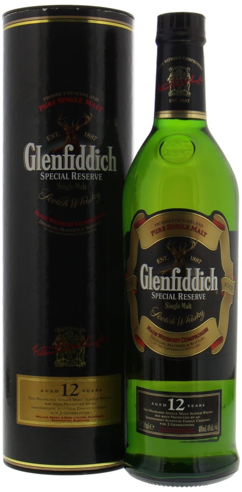 Glenfiddich - 12 Years Old Special Reserve Pure Single Malt 40% NV In Original Container